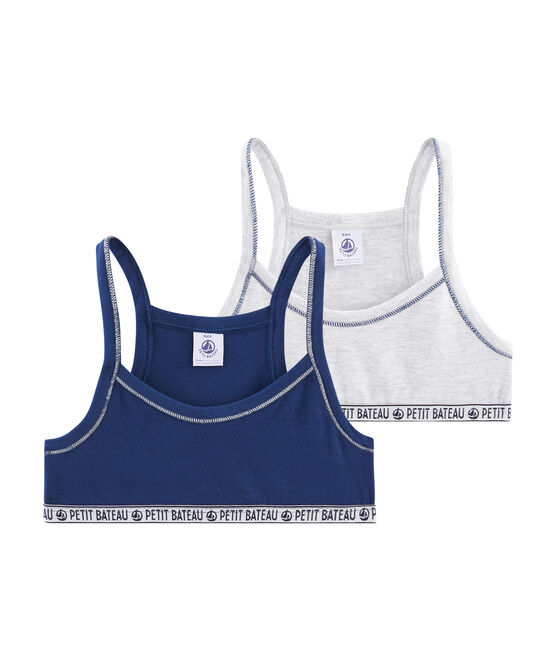 Petit Bateau Girls Bralettes Set of 2 Sizes 10-12 Style 47989 Petit Bateau Girls Bralettes Set of 2 Sizes 10-12 Style 47989